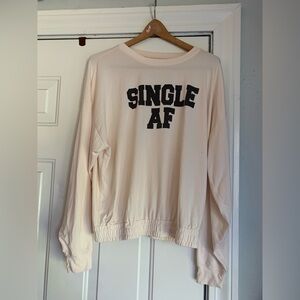 Cream Long Sleeve Graphic Sweatshirt